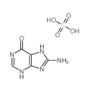 8-amino-5,9-dihydropurin-6-one; sulfuric acid结构式