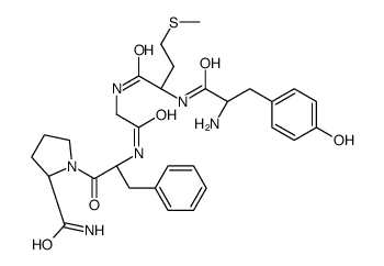 [D- MET2 , PRO5 ]-ENKEPHALINAMIDE Structure