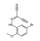 2-[(5-bromo-2-methoxyphenyl)hydrazinylidene]propanedinitrile Structure