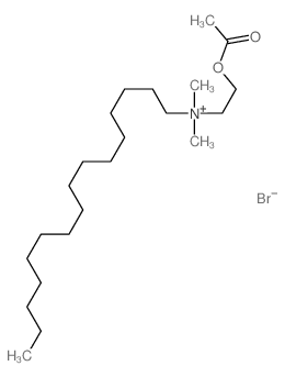 1-Hexadecanaminium,N-[2-(acetyloxy)ethyl]-N,N-dimethyl-, bromide (1:1)结构式