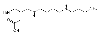 acetic acid,N,N'-bis(3-aminopropyl)butane-1,4-diamine Structure