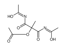 1,1-bis(N-acetylcarbamoyl)ethyl acetate Structure