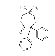 1,1-dimethyl-5,5-diphenyl-1-azoniacycloheptan-4-one Structure