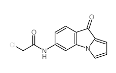 2-chloro-N-(4-oxopyrrolo[1,2-a]indol-7-yl)acetamide结构式