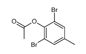 acetic acid-(2,6-dibromo-4-methyl-phenyl ester) Structure