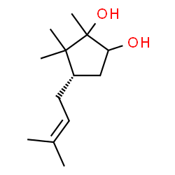 1,2-Cyclopentanediol, 1,5,5-trimethyl-4-(3-methyl-2-butenyl)-, (4S)- (9CI)结构式