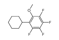 (2,3,4,5-tetrafluoro-6-methoxyphenyl)cyclohexane Structure