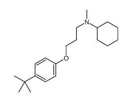 N-[3-(4-tert-butylphenoxy)propyl]-N-methylcyclohexanamine Structure