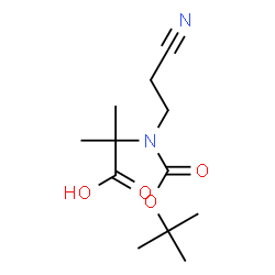 2-(tert-butoxycarbonyl)-2-Methylpropanoic acid structure