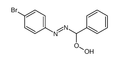 (4-bromophenyl)-[hydroperoxy(phenyl)methyl]diazene结构式