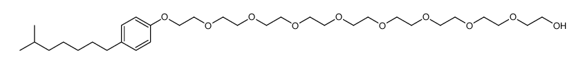 2-[2-[2-[2-[2-[2-[2-[2-[2-[4-(6-methylheptyl)phenoxy]ethoxy]ethoxy]ethoxy]ethoxy]ethoxy]ethoxy]ethoxy]ethoxy]ethanol结构式