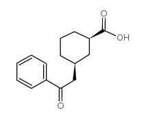 cis-3-(2-oxo-2-phenylethyl)cyclohexane-1-carboxylic acid Structure