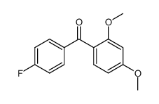 (2,4-Dimethoxy-phenyl)-(4-fluoro-phenyl)methanone Structure