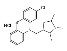 2-chloro-10-[(1,2,5-trimethylpyrrolidin-3-yl)methyl]phenothiazine,hydrochloride结构式