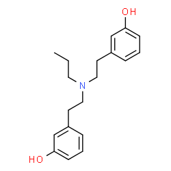 3-[2-[2-(3-hydroxyphenyl)ethyl-propyl-amino]ethyl]phenol结构式