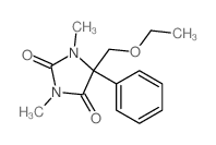 5-(ethoxymethyl)-1,3-dimethyl-5-phenyl-imidazolidine-2,4-dione Structure