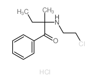 2-(2-chloroethylamino)-2-methyl-1-phenyl-butan-1-one Structure