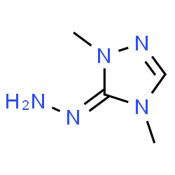 3H-1,2,4-Triazol-3-one,2,4-dihydro-2,4-dimethyl-,hydrazone(9CI)结构式