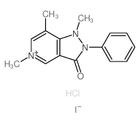 2,4,9-trimethyl-8-phenyl-8,9-diaza-4-azoniabicyclo[4.3.0]nona-2,4,10-trien-7-one Structure