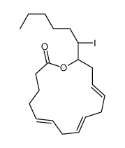 15-iodo-14-hydroxyeicosatrienoic acid, omega lactone structure