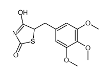 5-[(3,4,5-trimethoxyphenyl)methyl]-1,3-thiazolidine-2,4-dione Structure