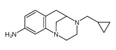 4-(cyclopropylmethyl)-3,4,5,6-tetrahydro-2H-1,5-methano-1,4-benzodiazocin-9-amine structure