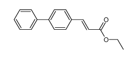 3-biphenyl-4-yl-acrylic acid ethyl ester结构式