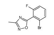 5-(2-bromo-6-fluorophenyl)-3-methyl-1,2,4-oxadiazole Structure