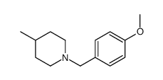 Piperidine, 1-[(4-methoxyphenyl)methyl]-4-methyl- (9CI)结构式