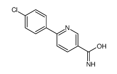 6-(4-chlorophenyl)pyridine-3-carboxamide结构式