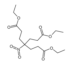 diethyl 4-nitro-4-(1-(2-(ethoxycarbonyl)ethyl))heptanedioate结构式