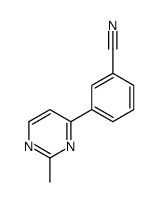 3-(2-methylpyrimidin-4-yl)benzonitrile结构式