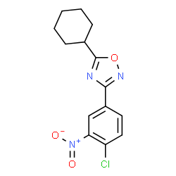 3-(4-CHLORO-3-NITRO-PHENYL)-5-CYCLOHEXYL-[1,2,4]OXADIAZOLE picture