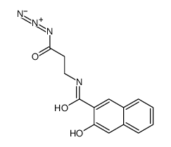 3-[(3-hydroxynaphthalene-2-carbonyl)amino]propanoyl azide Structure