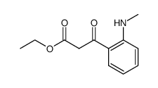 ethyl 3-(2-(methylamino)phenyl)-3-oxopropanoate Structure