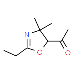 Ethanone, 1-(2-ethyl-4,5-dihydro-4,4-dimethyl-5-oxazolyl)- (9CI) structure