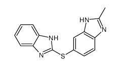 6-(1H-benzimidazol-2-ylsulfanyl)-2-methyl-1H-benzimidazole Structure