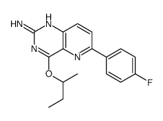 4-butan-2-yloxy-6-(4-fluorophenyl)pyrido[3,2-d]pyrimidin-2-amine Structure