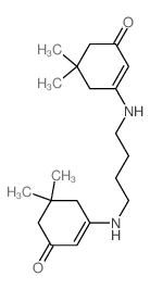 3-[4-[(5,5-dimethyl-3-oxo-1-cyclohexenyl)amino]butylamino]-5,5-dimethyl-cyclohex-2-en-1-one结构式