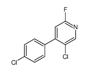 5-chloro-4-(4-chlorophenyl)-2-fluoropyridine Structure
