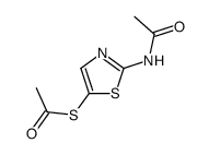 2-acetylamino-5-acetylthiothiazole Structure