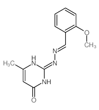 Benzaldehyde,2-methoxy-, 2-(1,6-dihydro-4-methyl-6-oxo-2-pyrimidinyl)hydrazone picture