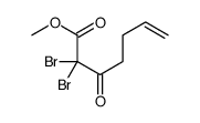 methyl 2,2-dibromo-3-oxohept-6-enoate结构式