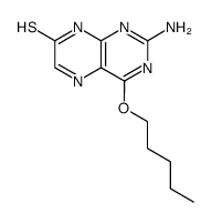 2-Amino-4-(pentyloxy)pteridin-7(8H)-thion Structure