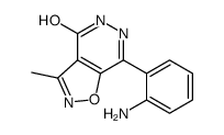 7-(2-aminophenyl)-3-methyl-5H-[1,2]oxazolo[4,5-d]pyridazin-4-one Structure