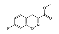 7-fluoro-3-methoxycarbonyl-4H-1,2-benzoxazine Structure