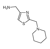 C-(2-Piperidin-1-ylmethyl-thiazol-4-yl)-methylamine结构式