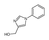 (1-苯基-1H-咪唑-4-基)甲醇结构式