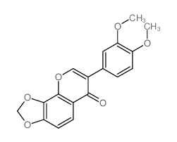 7-(3,4-Dimethoxyphenyl)-6H-(1,3)dioxolo(4,5-h)chromen-6-one Structure