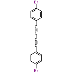 1,4-二(4-溴苯基)-1,3-丁二炔结构式